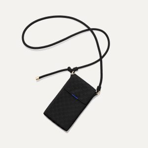 The Phone Crossbody - Black Sand