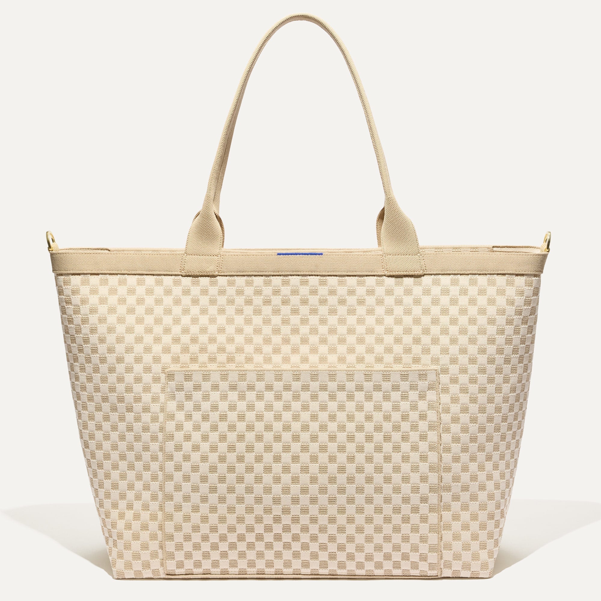 The Zip Travel Tote - Parchment Basketweave