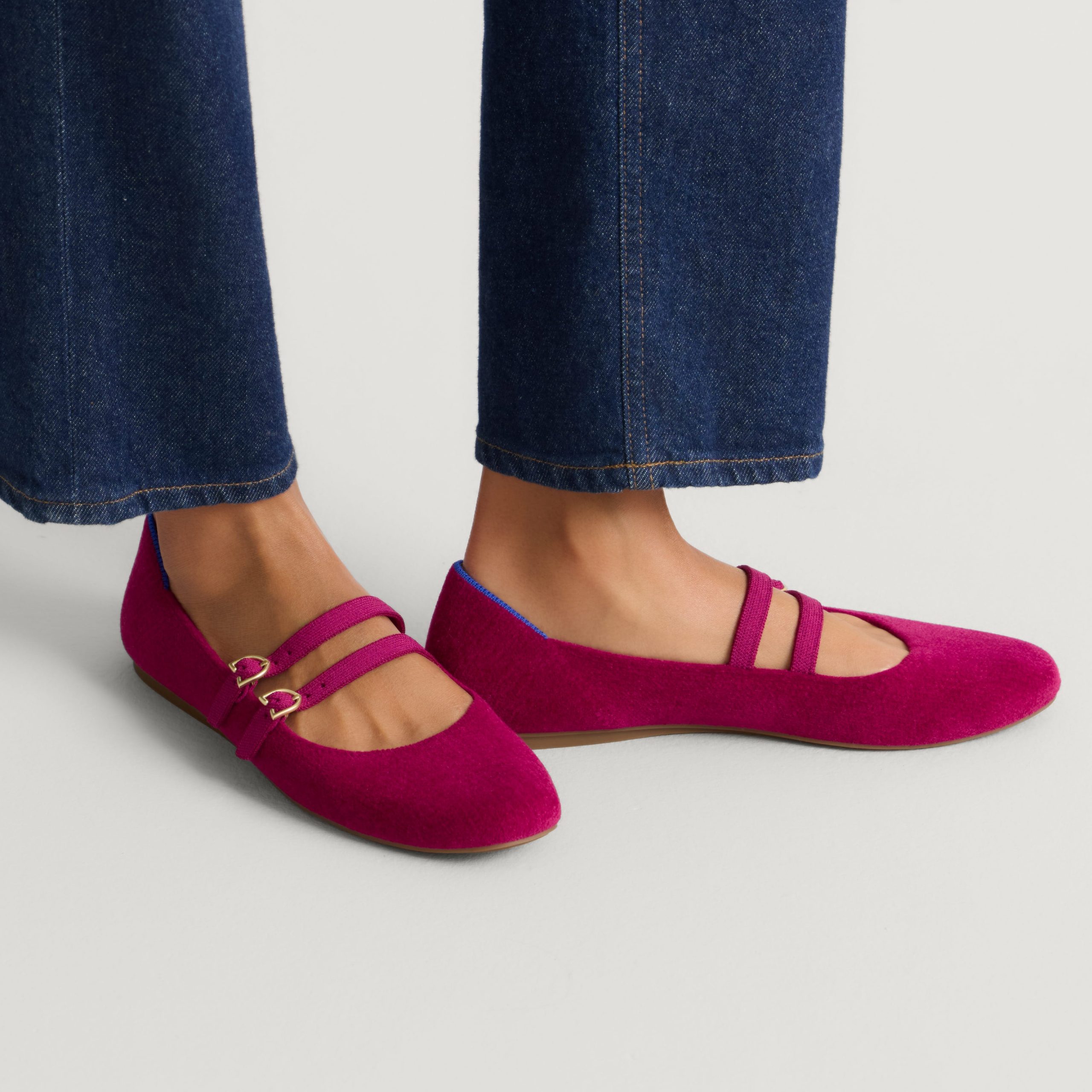 The Double Buckle Mary Jane - ReVelvet™ Mulberry - Image 2