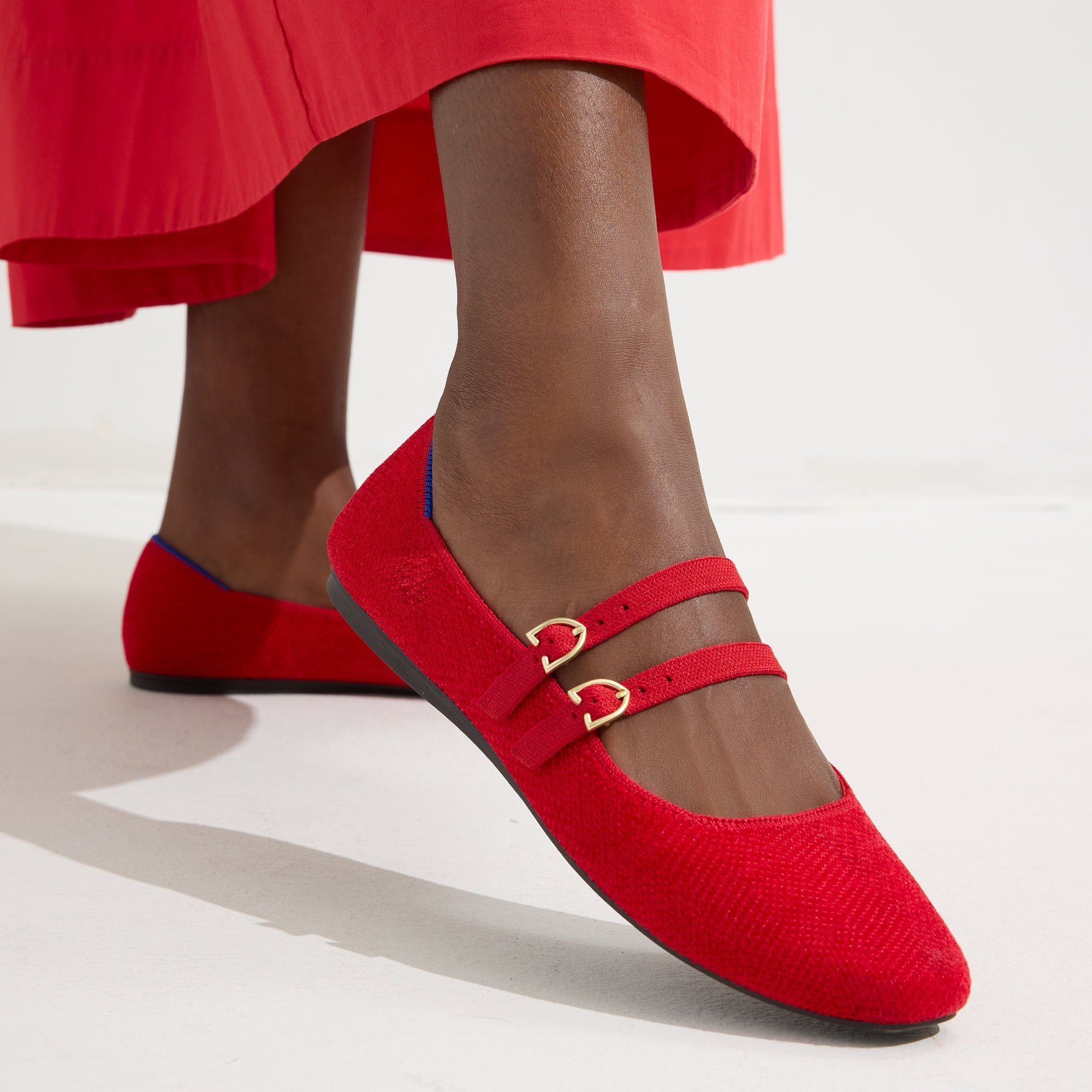 The Double Buckle Mary Jane - ReVelvet™ Red Crisp - Image 2