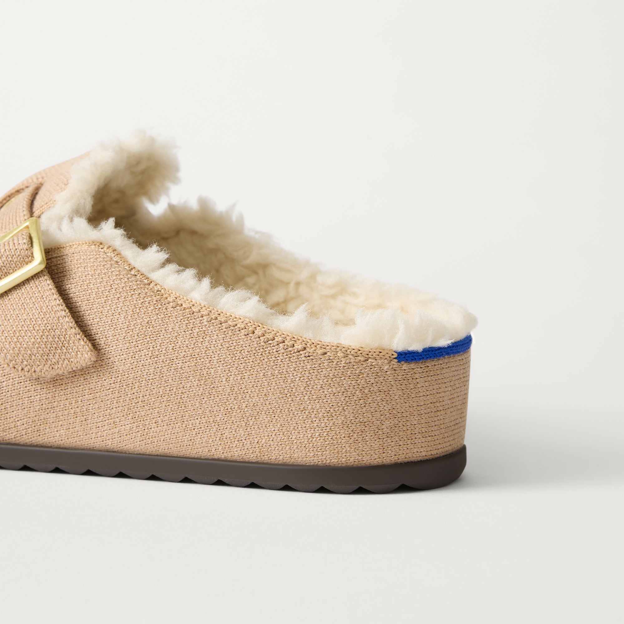 The Teddy Buckle Clog - Honey - Image 4