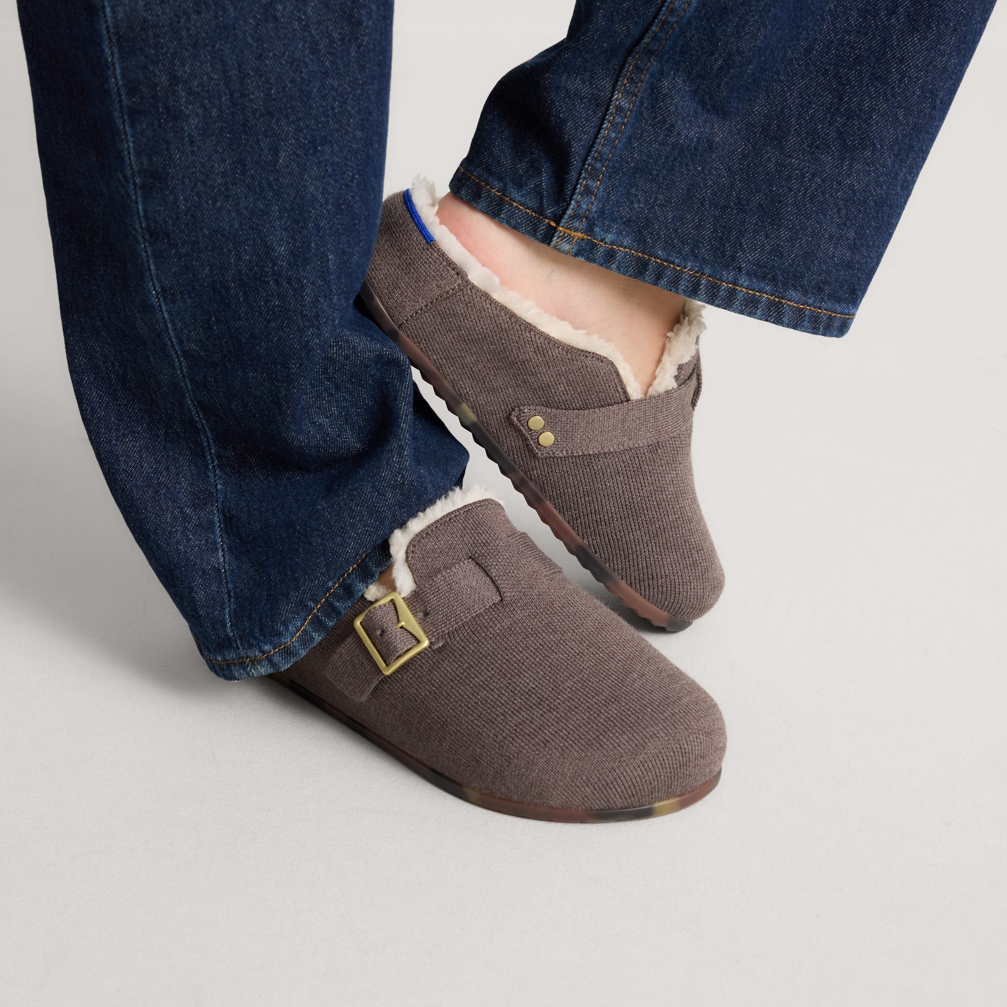 The Teddy Buckle Clog - Porcini - Image 2