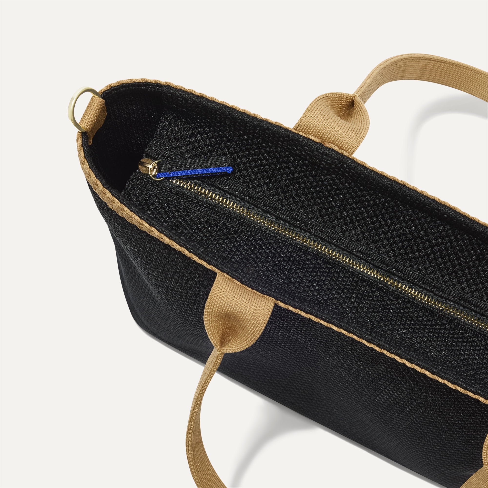The Lightweight Zip Tote - Black Espresso Open-Knit - Image 6