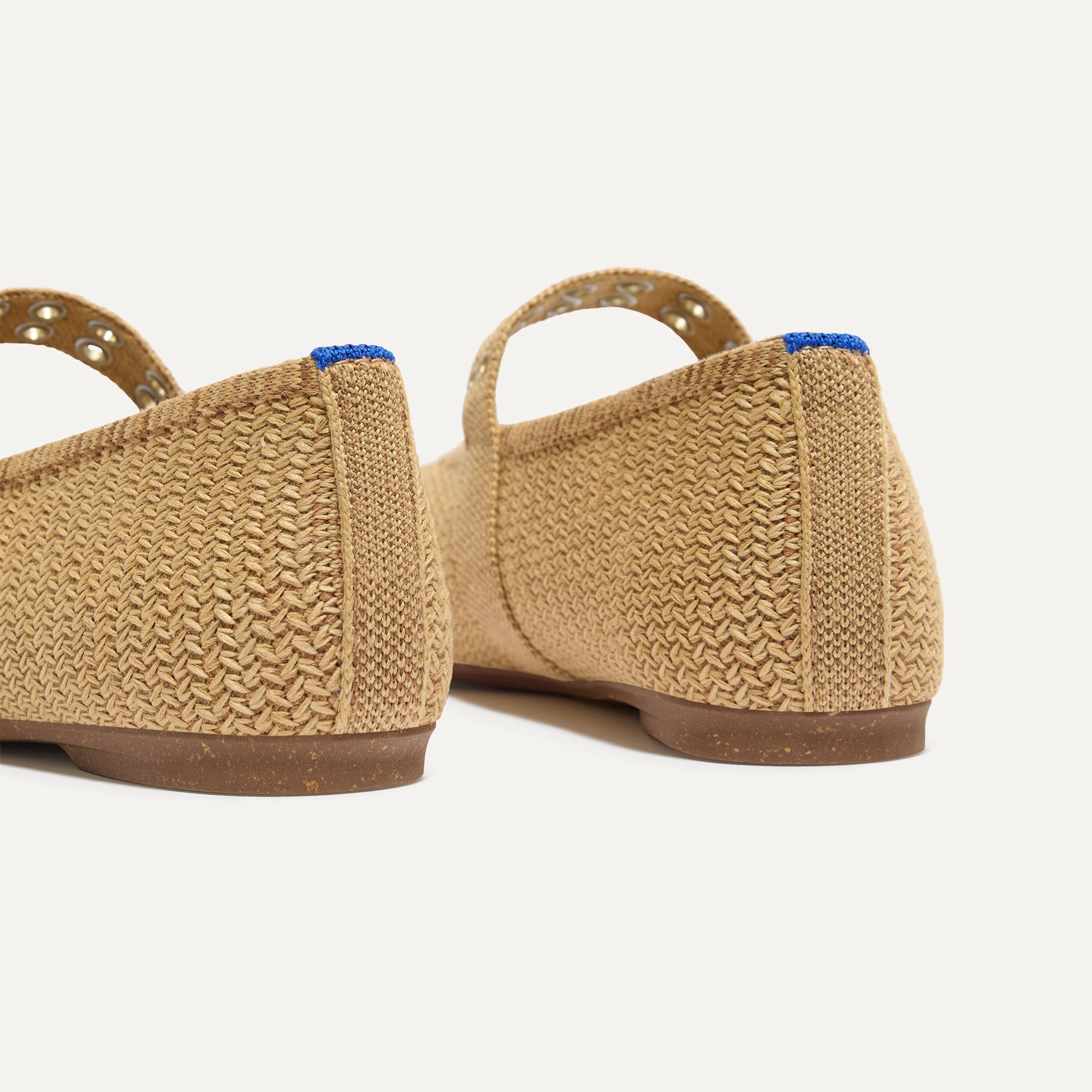 The Max Buckle Mary Jane - Tan Woven - Image 4