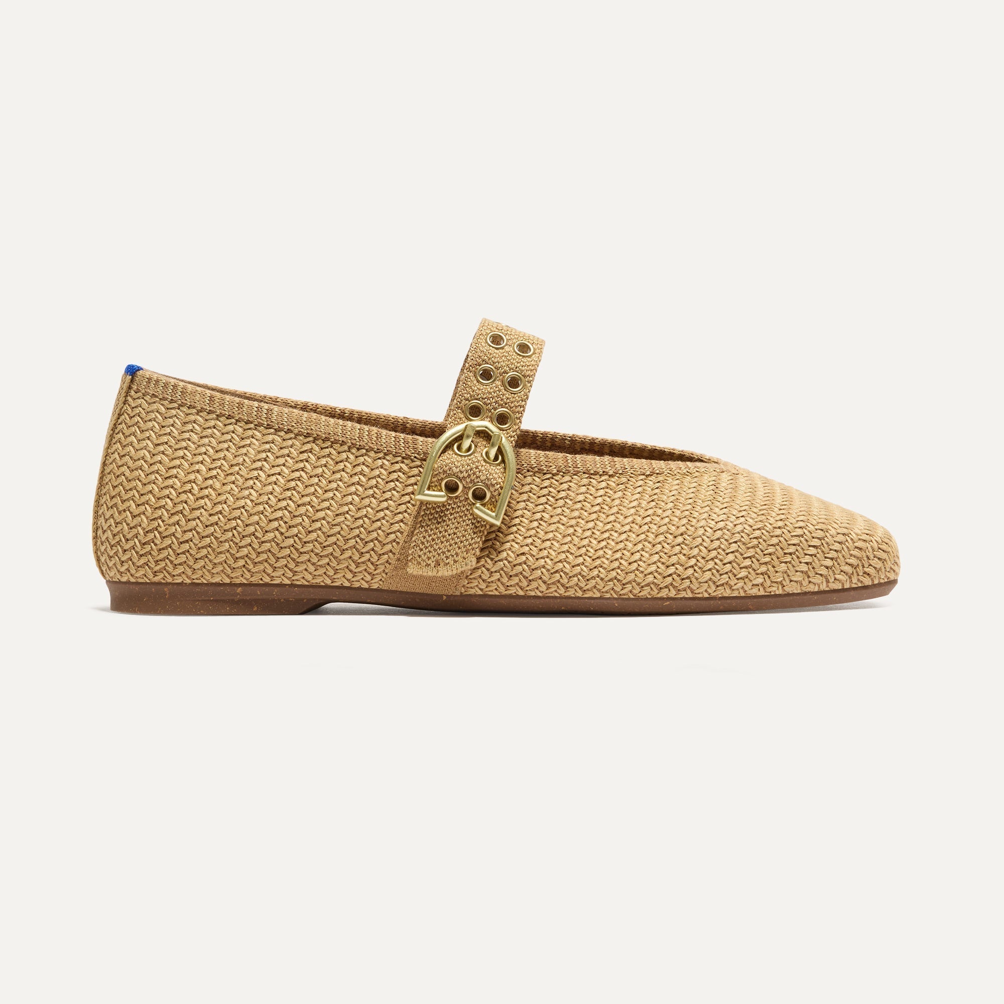 The Max Buckle Mary Jane - Tan Woven - Image 3