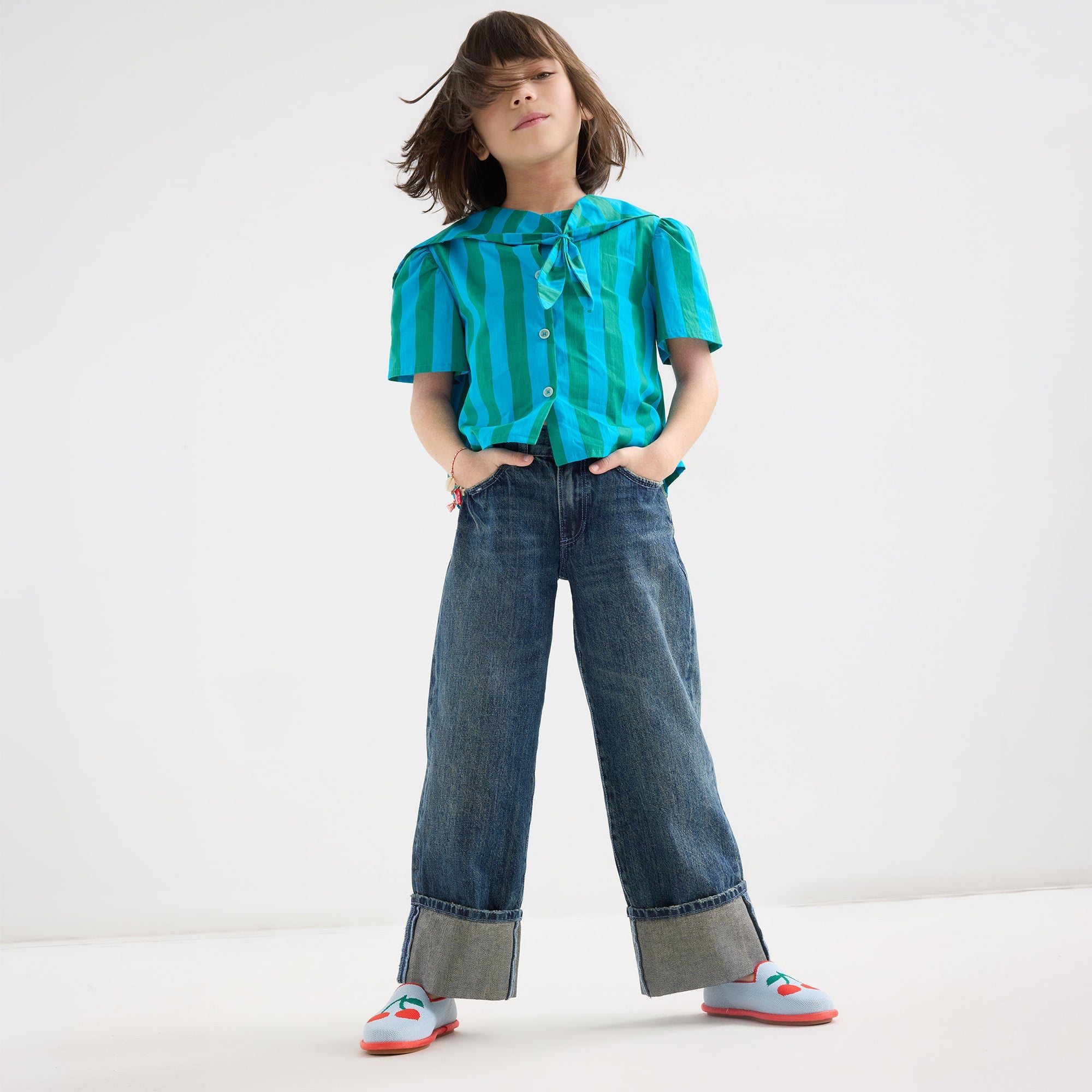 The Mini Loafer (for Kids) - Cherry Blue - Image 6