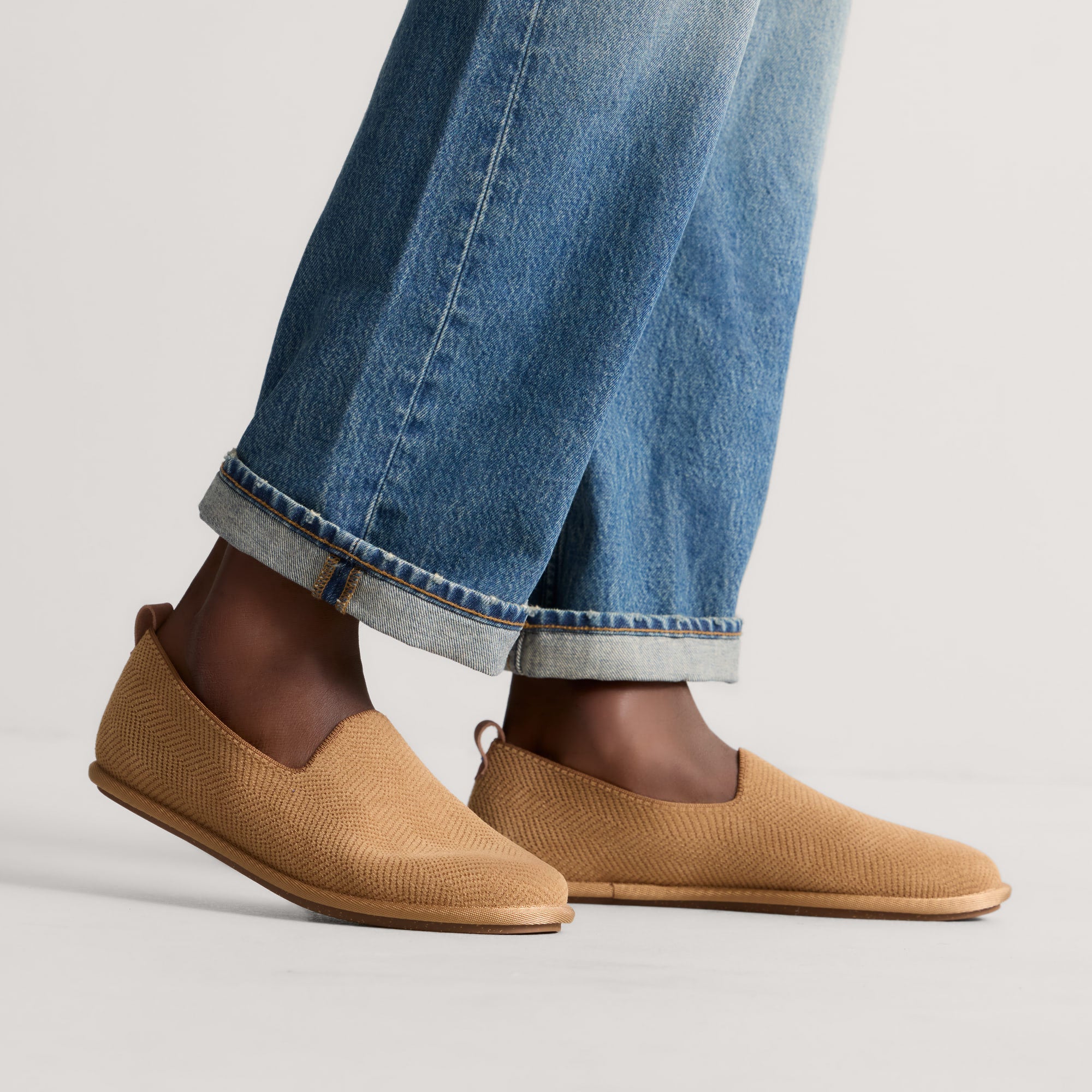 The Men's Cruiser Loafer - ReVelvet™ Pecan Herringbone - Image 2