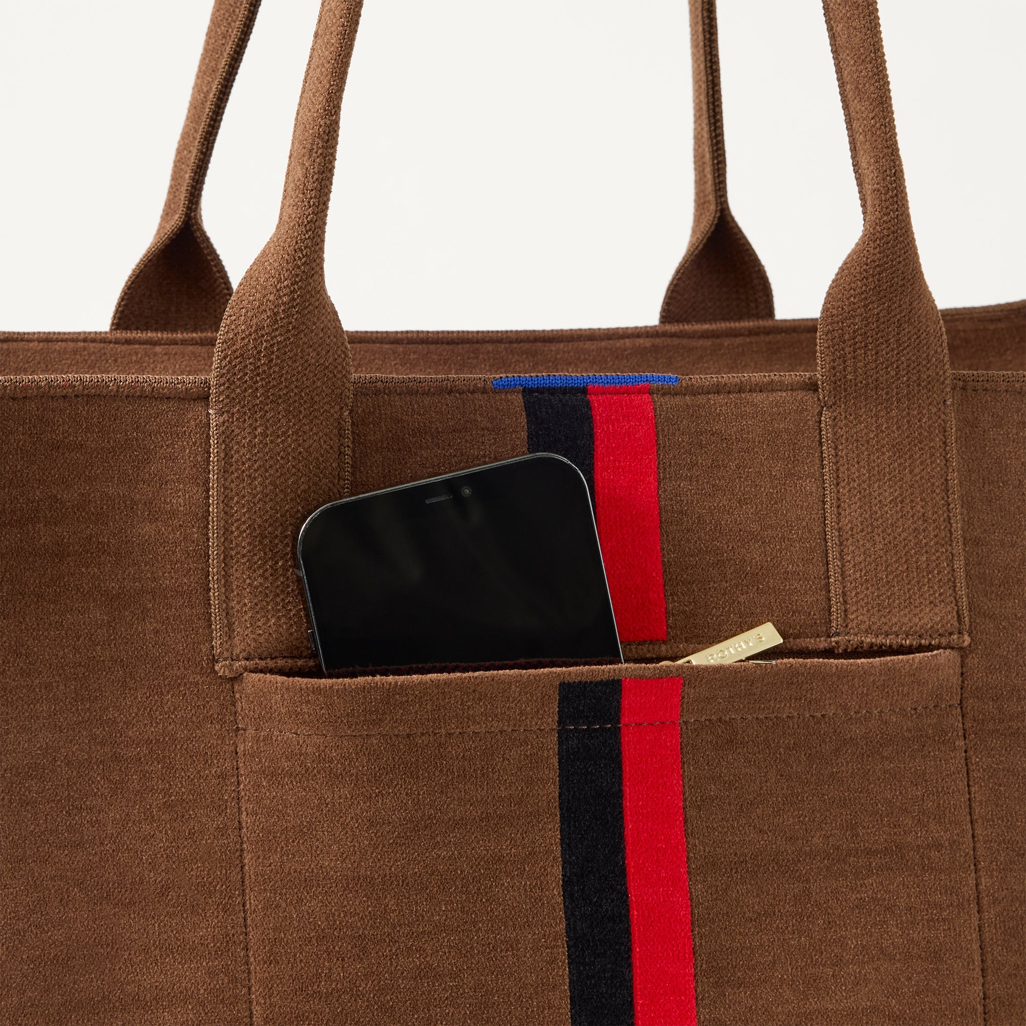 The Classic Tote - ReVelvetâ„¢ Cinnamon Stripe - Image 6