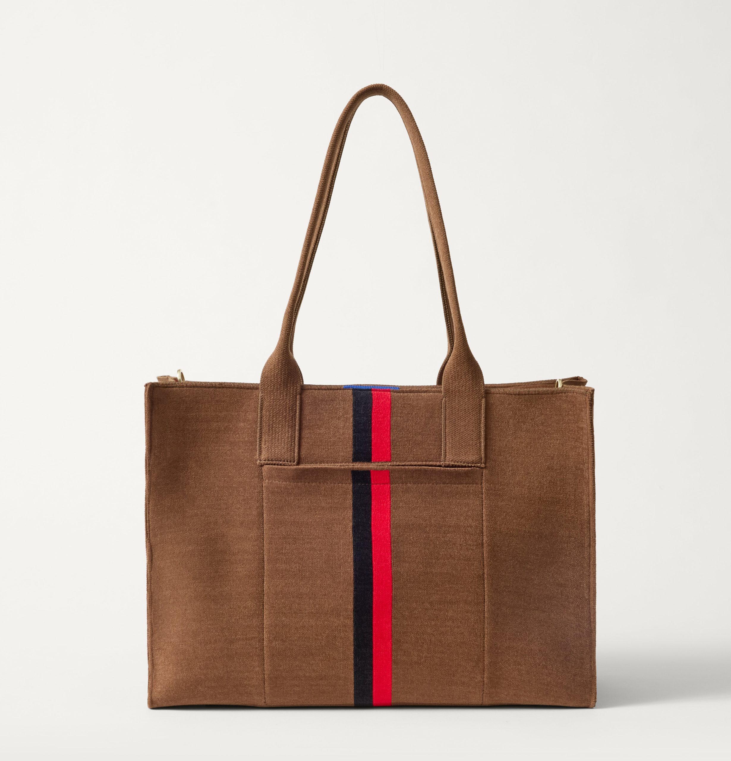 The Classic Tote - ReVelvetâ„¢ Cinnamon Stripe