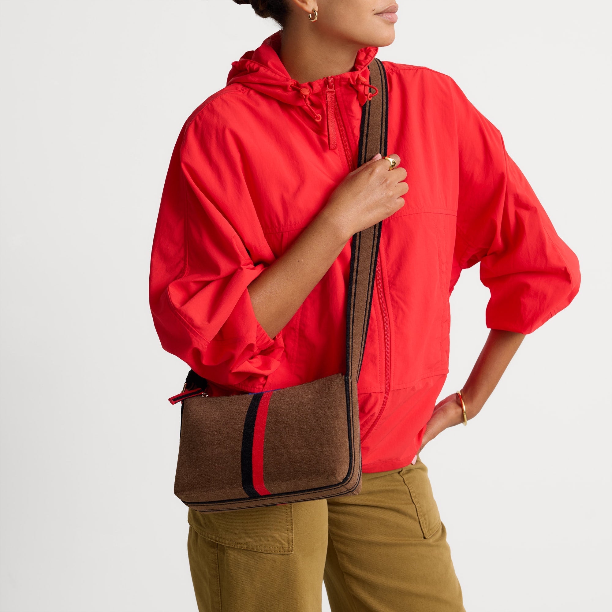 The Casual Crossbody - ReVelvetâ„¢ Cinnamon Stripe - Image 4