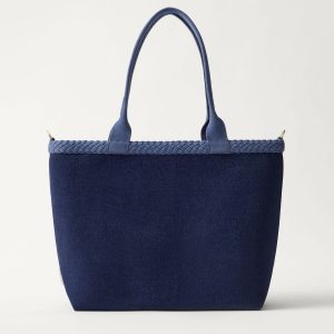 The Lightweight Zip Tote - ReVelvet™ Deep Navy
