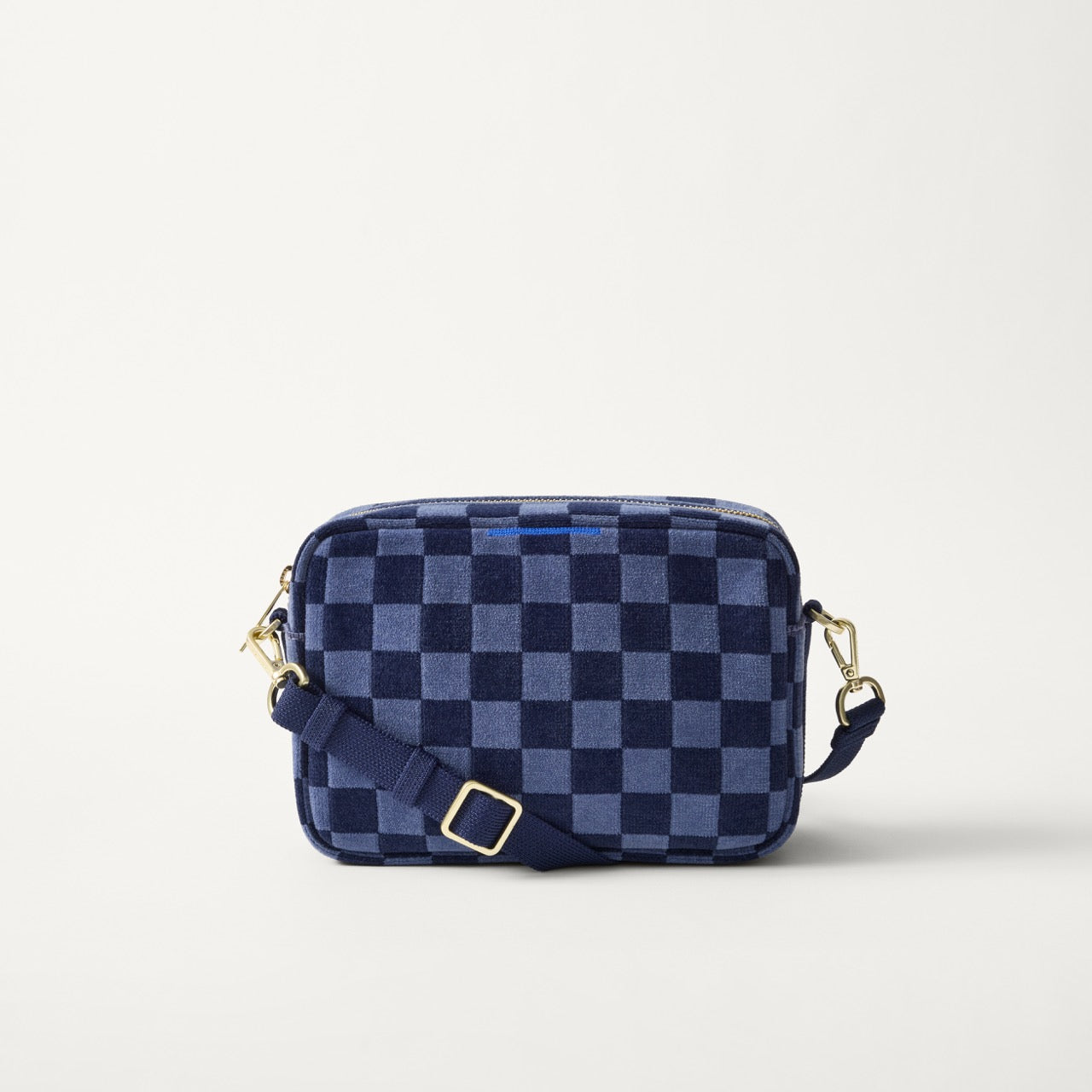 The Crossbody Camera Bag - ReVelvetâ„¢ Blue Ink