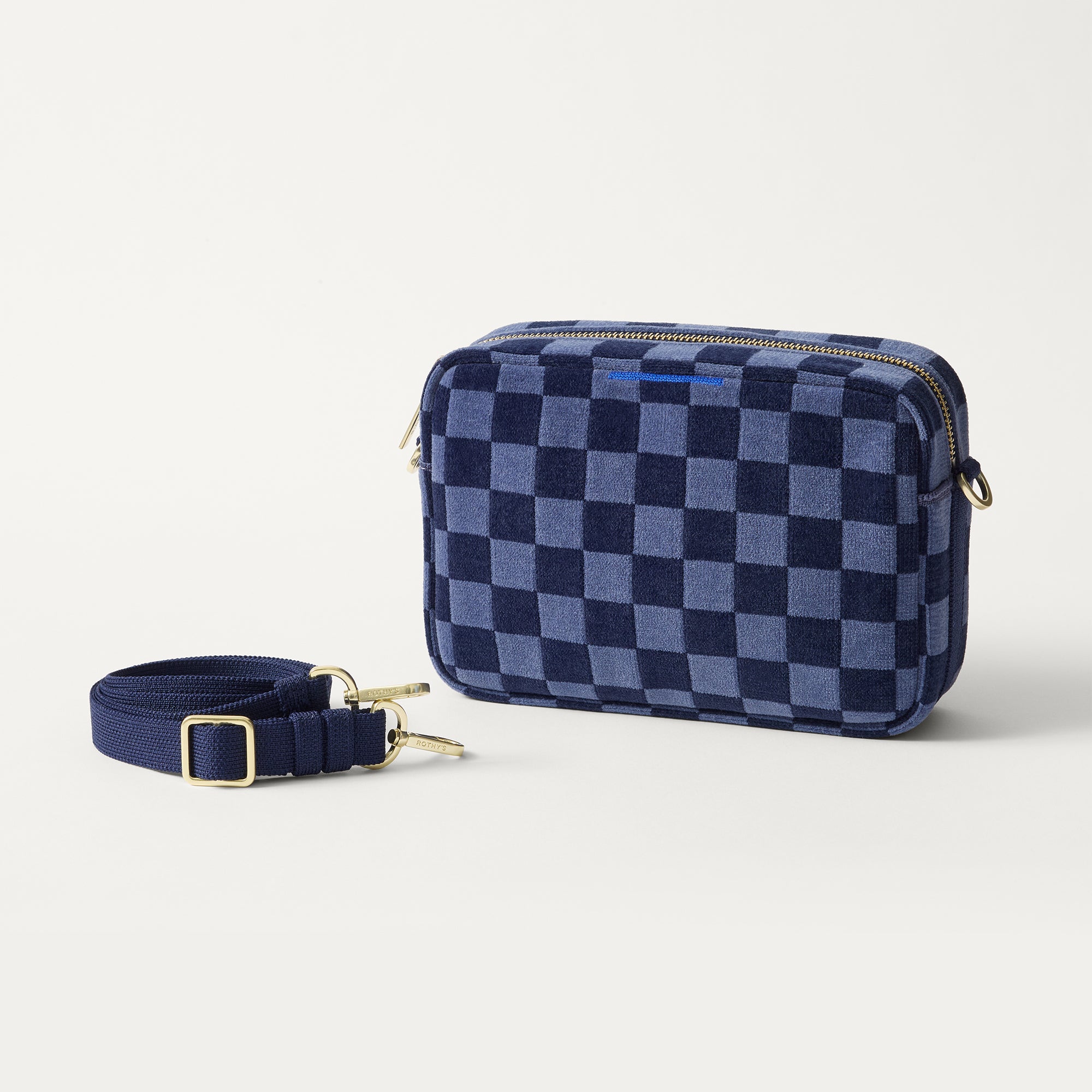 The Crossbody Camera Bag - ReVelvetâ„¢ Blue Ink - Image 6