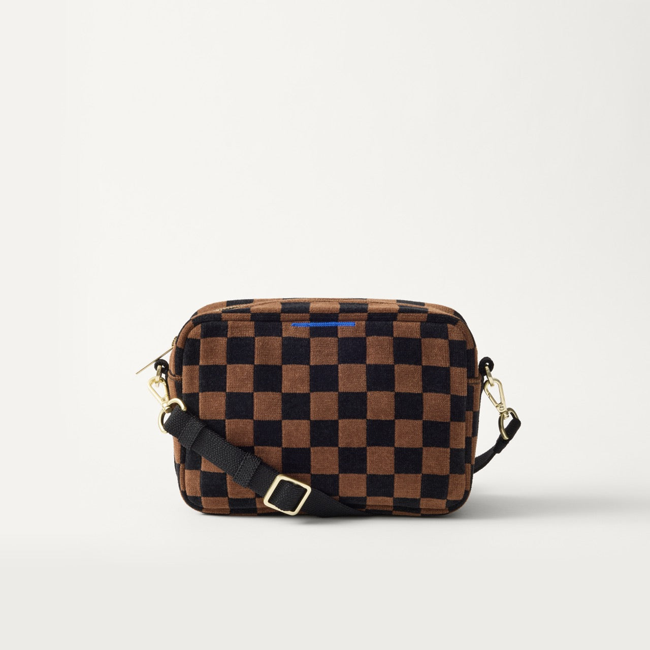 The Crossbody Camera Bag - ReVelvetâ„¢ Umber Check