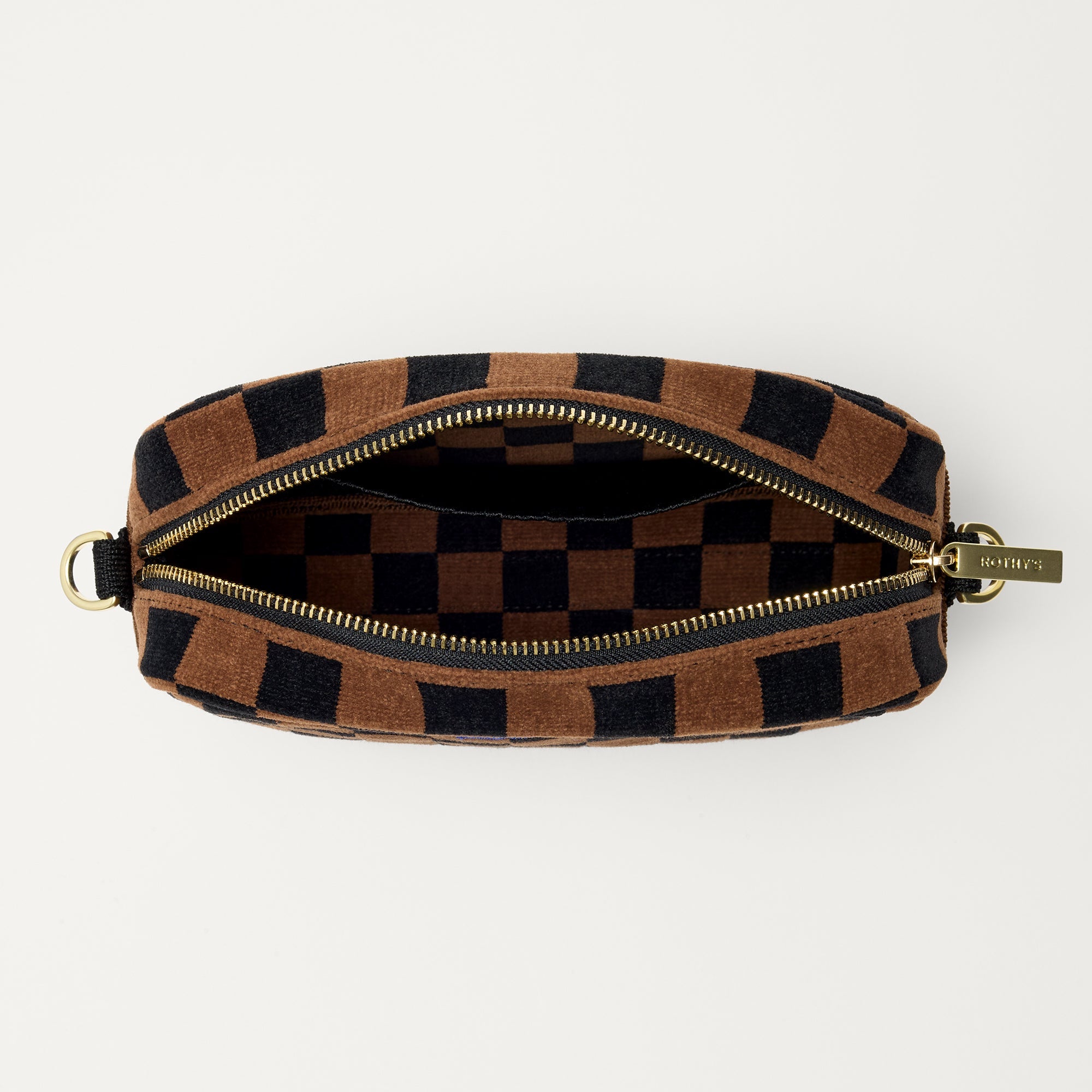 The Crossbody Camera Bag - ReVelvetâ„¢ Umber Check - Image 7